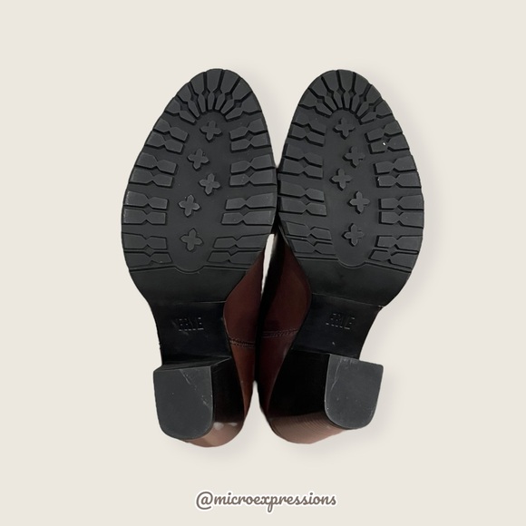 Frye Tate Chelsea Brown Genuine Leather Moto Gore Stretch Fall/Spring Ankle Boot - Picture 9 of 13